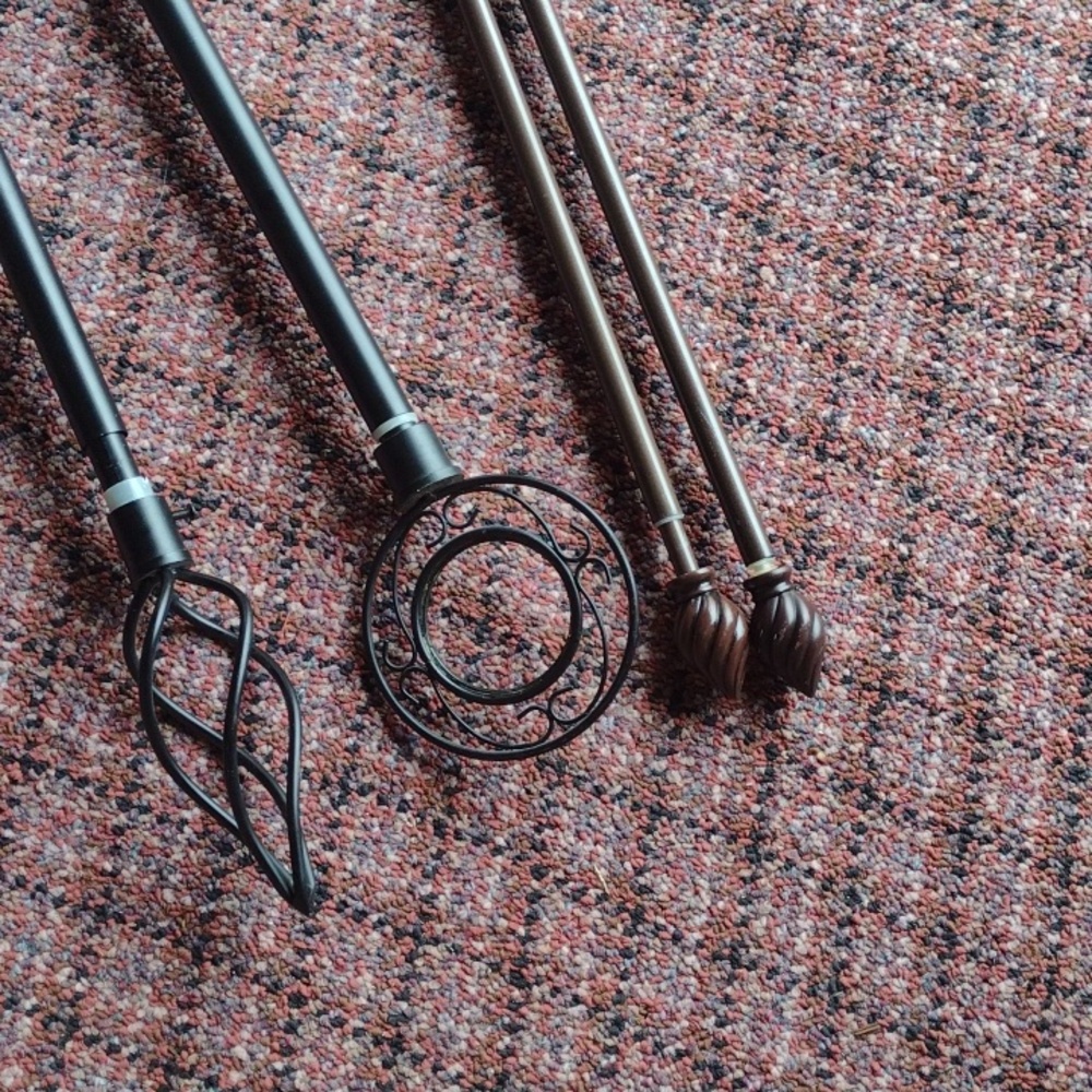 Decorative Curtain Rods Sets(3) - Picture 5 of 6